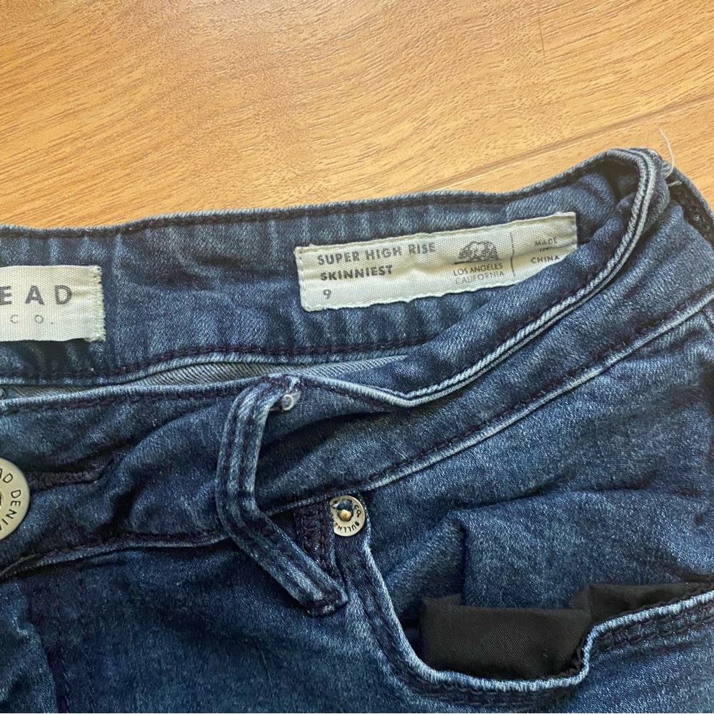 Bullhead Super High Rise Skinniest Blue Jeans - Picture 5 of 7